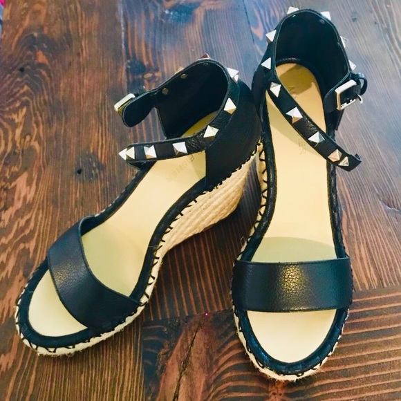 Marc Fisher Shoes - Marc Fisher black espadrille wedges Size 36/6M